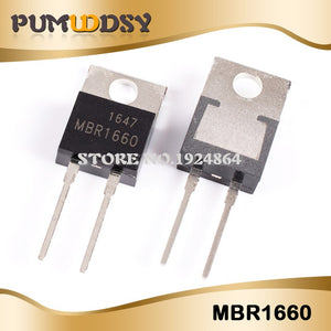 Default Title - 10PCS MBR1660 MBR1660FCT MBR1660CT 60V 16A TO-220-2 integrated circuit IC