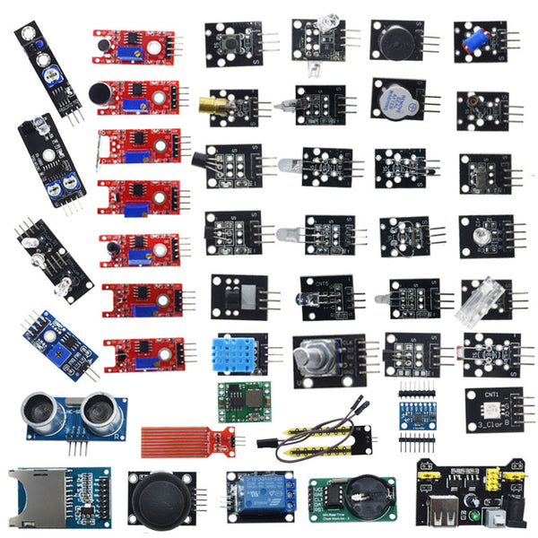 [variant_title] - For arduino 45 in 1 Sensors Modules Starter Kit better than 37in1 sensor kit 37 in 1 Sensor Kit UNO R3 MEGA2560