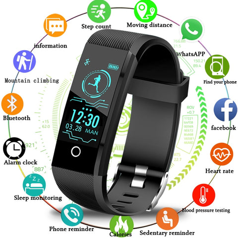 [variant_title] - 2019New Smartwatch Men Fitness Tracker Pedometer Sport Watch Blood Pressure Heart Rate Monitor Women Smart Watch for ios Android