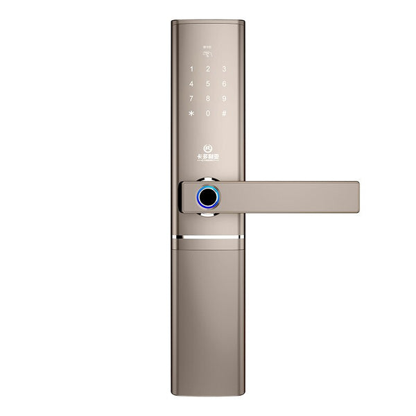 Gold - Smart Fingerprint Door Lock  Security  Intelligent Lock  Biometric Electronic Wifi Door Lock With Bluetooth APP Unlock