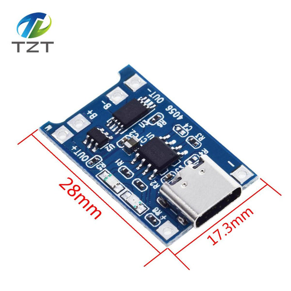 18650 TYPE-C - TZT type-c / Micro USB 5V 1A 18650 TP4056 Lithium Battery Charger Module Charging Board With Protection Dual Functions 1A Li-ion