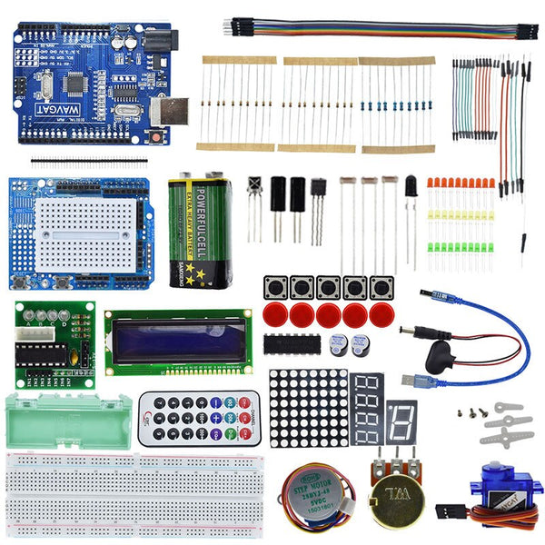 [variant_title] - ATMEGA328 Starter kit development board for Arduino UNO R3 Upgraded version Learning 1602 LCD Students must