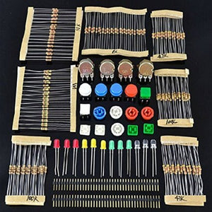 Default Title - Starter Kit with Switch, Color Led, Resistors,Rotary Potentiometer for Arduino UNO R3 Mega2560 Mega328 Nano