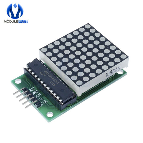 [variant_title] - 8x8 8*8 MAX7219 Dot Led Matrix Module MCU LED Display Control Module For Arduino 5V Interface Module Output Input Common Cathode