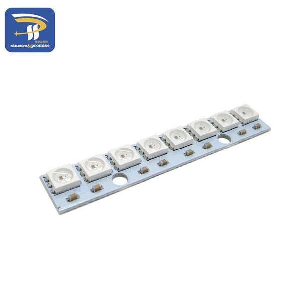 [variant_title] - 8 channel WS2812 WS2812B WS 2811 5050 RGB LED Lamp Panel Module 5V 8 Bit Rainbow LED Precise for Arduino