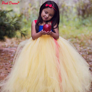[variant_title] - POSH DREAM Snow White Inspired Girls Cosplay Dress Birthday Party Character Snow White Princess Halloween Costume for Kids Girls