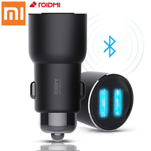 [variant_title] - Xiaomi ROIDMI 3S Bluetooth Car Kit Handsfree FM Car Charger USB Charger and AUX car accessories For iPhone Android Smart Control