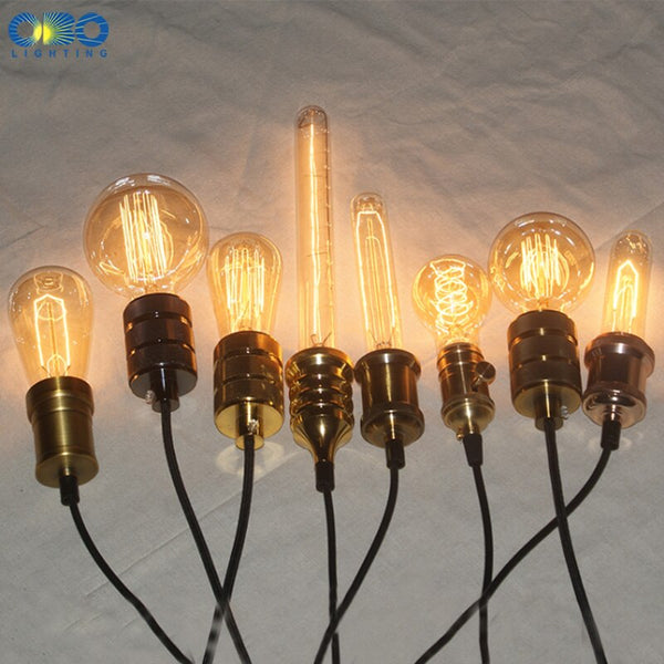 [variant_title] - Edison Incandescent Light Bulbs E27 Lamp Holder 110V/240V 2300K Vintage Decoration Warm Lights 40W-60W