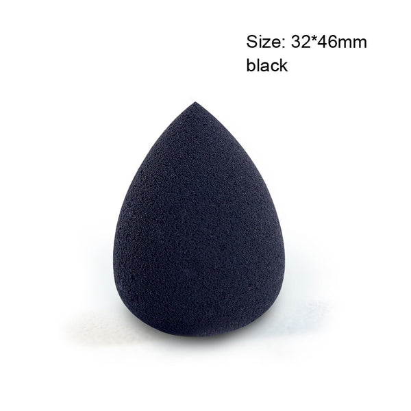 small black - Pooypoot Soft Water Drop Shape Makeup Cosmetic Puff Powder Smooth Beauty Foundation Sponge Clean Makeup Tool Accessory