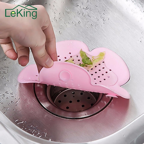 [variant_title] - LeKing Kitchen Sink Drain Silicone Hair Catcher Bathroom Stopper Strainers Shower Cover Basin Sink Filters Floor Drain Kitchen