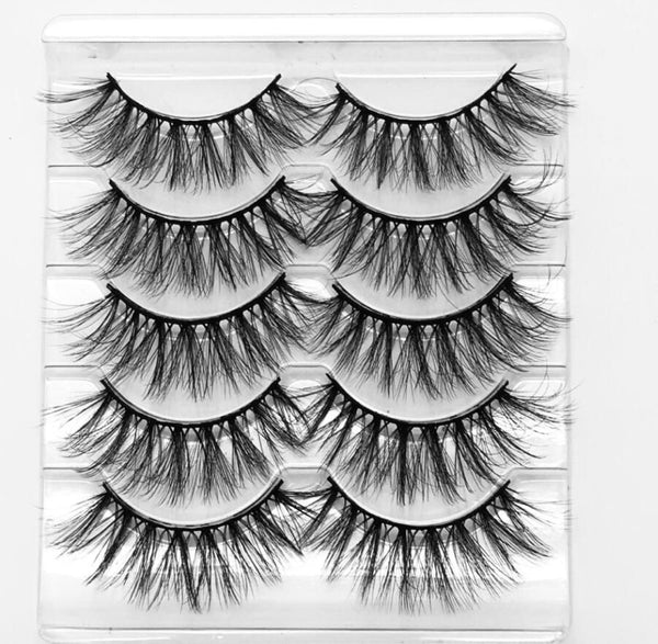 004 - NEW 13 Styles 1/3/5/6 pair Mink Hair False Eyelashes Natural/Thick Long Eye Lashes Wispy Makeup Beauty Extension Tools Wimpers