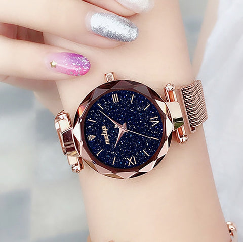 [variant_title] - Luxury Women Watches Magnetic Starry Sky Female Clock Quartz Wristwatch Fashion Ladies Wrist Watch reloj mujer relogio feminino