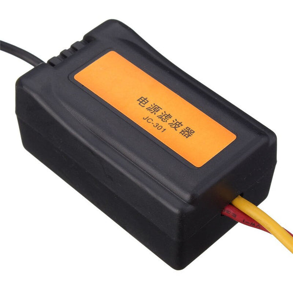 [variant_title] - 1Pc DC 12V Power Supply Pre-wired Black Plastic Audio Power Filter for Car VEA22P Filtering For Audio