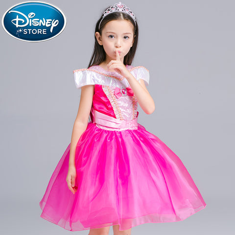 [variant_title] - Disney Frozen dress winter Christmas party kids elza Girl Elsa Anna Children hood Christmas gift christmas costume for girls