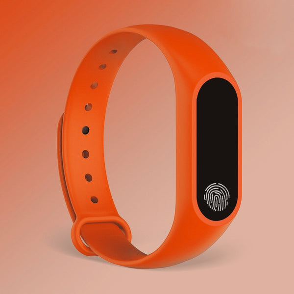 orange - Sport Bracelet Smart Watch Men Women Smartwatch For Android IOS Fitness Tracker Electronics Smart Clock Band Smartband Smartwach