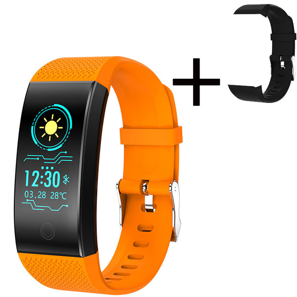 Orange Band - BANGWEI 2018 New Men Smar watch Blood pressure heart rate monitor basketball Fitness Tracker Smart Sport Watch Reloj inteligente