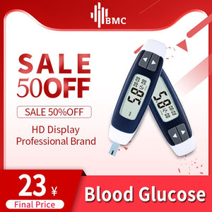 [variant_title] - BMC Mini Blood Glucose Meter Suger Meter with Test Strips Smart Diabete Test Machine Family Health Care Sugar Detection Monitor