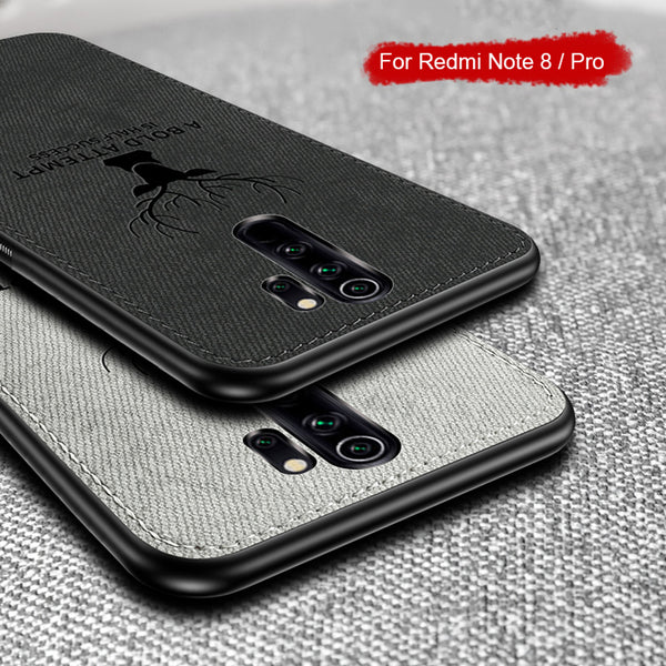[variant_title] - Fabric Case for Xiaomi Redmi Note 8 Pro Classic Cloth Matte Skin Soft Back Cover for Xiaomi Xiomi Redmi Note 8 Note8 Phone Case
