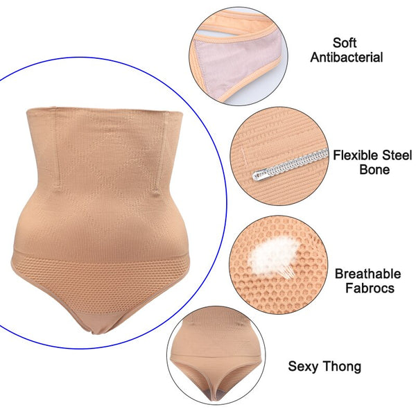 [variant_title] - Women High Waist Butt Lifter Body Shaper Sexy Thong Underwear Waist Trainer and Tummy Hip Control Panties Bum Lifter Shapewear