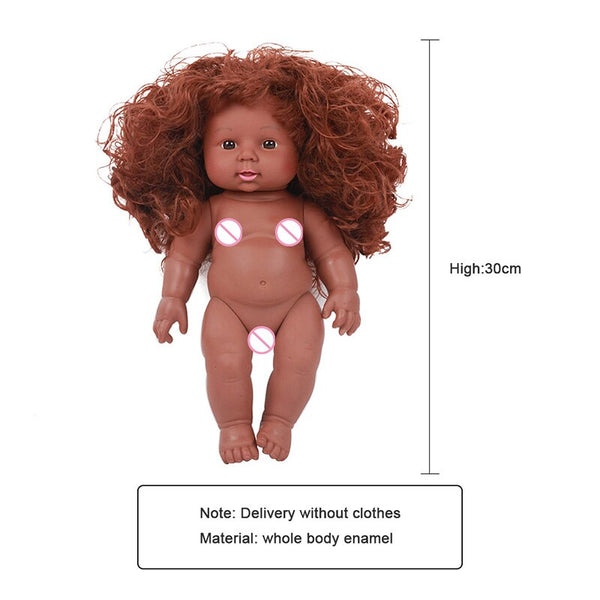 30CM L - 41cm Newborn Baby Simulation Doll Soft Children Reborn Doll Toy Boy Girl Emulated Doll Kids Birthday Gift Kindergarten Props