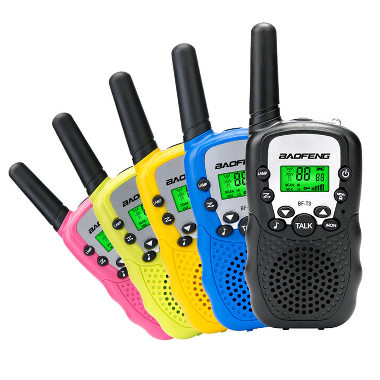 [variant_title] - 2Pcs Baofeng BF-T3 Radio Walkie Talkie UHF462-467MHz 8 Channel Two-Way Radio Transceiver Built-in Flashlight 5 Color for Choice