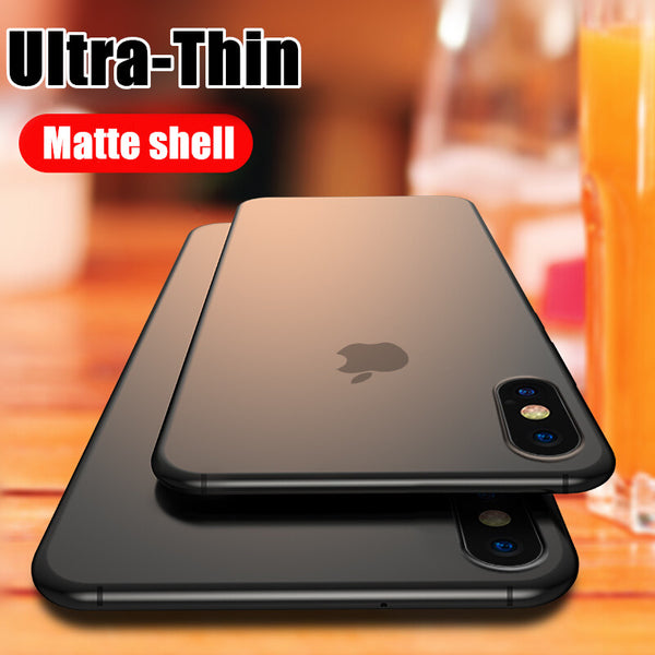 Luxury Ultra Thin 0.2mm Hard PC Phone Case For iphone 11 X XR XS Max Full Cover For iphone7 6 6s  8 Plus Matte Shockproof Case