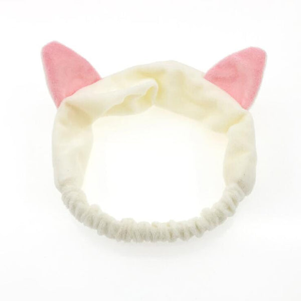 Ivory Ear - 2019 New OMG Letter Coral Fleece Wash Face Bow Hairbands For Women Girls Headbands Headwear Hair Bands Turban Hair Accessories