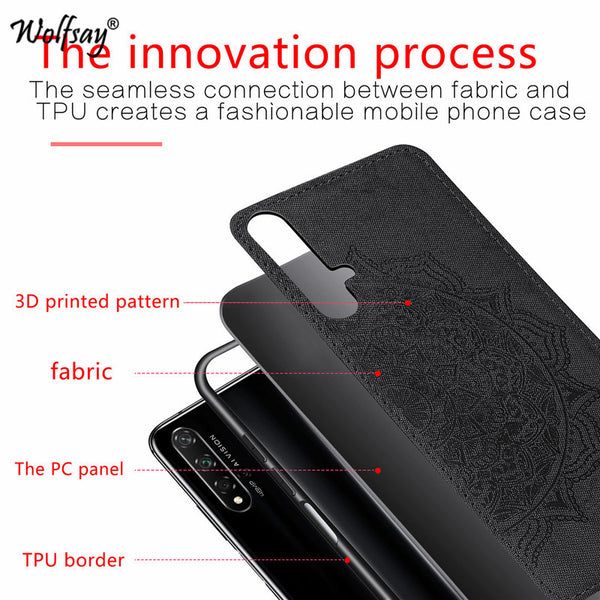 [variant_title] - For Huawei Nova 5T Case Shockproof Soft Silicone Hard Back Cloth Texture Phone Case For Huawei Nova 5T Cover For Huawei Nova 5T