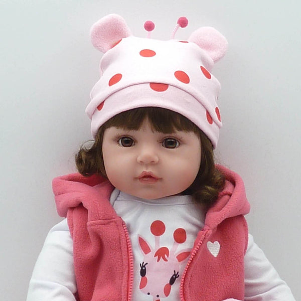 [variant_title] - 17inch 45cm Silicone Reborn Doll Bebe Bonecas Baby Lifelike Realistic Alive Baby Menino Christmas Gift Toys for Children Giraffe