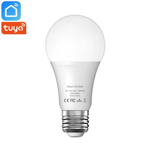 Default Title - Tuya Smart Life Wifi Smart Led Light Bulb Lamp E27 10W 900Lm 6500K Cold White Light Works With Alexa Google Home IFTTT