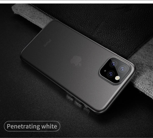 Penetrating Black / For iPhone 5 5S SE - 0.3mm Ultra Thin Original PP Matte i Phone Cases For iPhone 11 Pro Max XS XR X 6 S 6S 7 8 Plus SE 5S Hard Shockproof Clear Cover