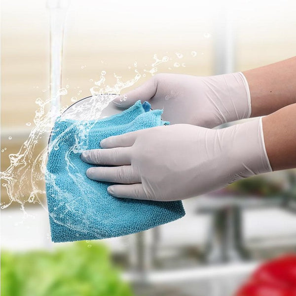 100/50/30/20PCS White Latex Gloves Disposable  Bake Non-Slip Rubber Latex Gloves Household Cleaning Disposable Universal hot