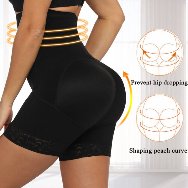 [variant_title] - HEXIN Breasted Lace Butt Lifter High Waist Trainer Body Shapewear Women Fajas Slimming Underwear with Tummy Control Panties