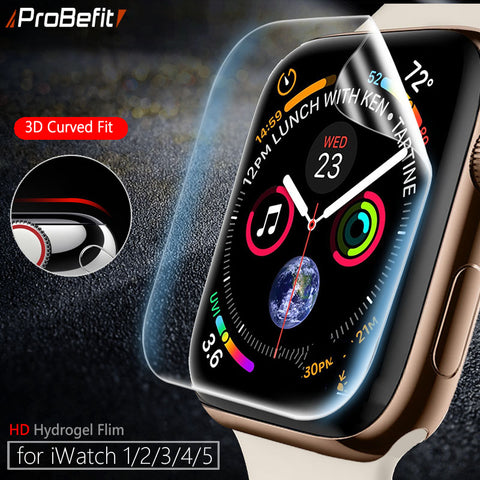 [variant_title] - Screen Protector Clear Full Coverage Protective Film for iWatch 4 5 40MM 44MM Not Tempered Glass for Apple Watch 3 2 1 38MM 42MM