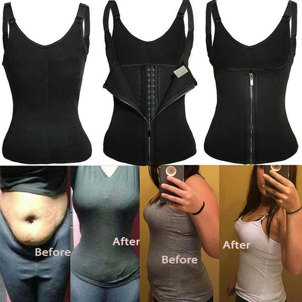 [variant_title] - Neoprene Sauna Sweat Vest Waist Trainer Cincher Women Body Shaper Slimming Corset Shapewear Trimmer Workout Thermo Tummy Control