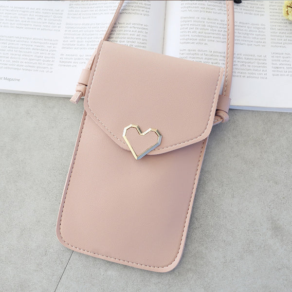 Mobile Phone Case Bag Fashion Women Bags PU Leather Cell Phone Cover Girls Shoulder Bag for iPhone Samsung Huawei Xiaomi Honor