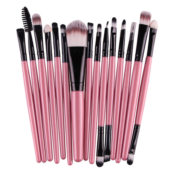 [variant_title] - MAANGE Pro 15Pcs Makeup Brushes Set Eye Shadow Foundation Powder Eyeliner Eyelash Lip Make Up Brush Cosmetic Beauty Tool Kit Hot