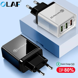 [variant_title] - Olaf USB Charger quick charge 3.0 for iPhone X 8 7 iPad Fast Wall Charger for Samsung S9 Xiaomi mi 8 Huawei Mobile Phone Charger