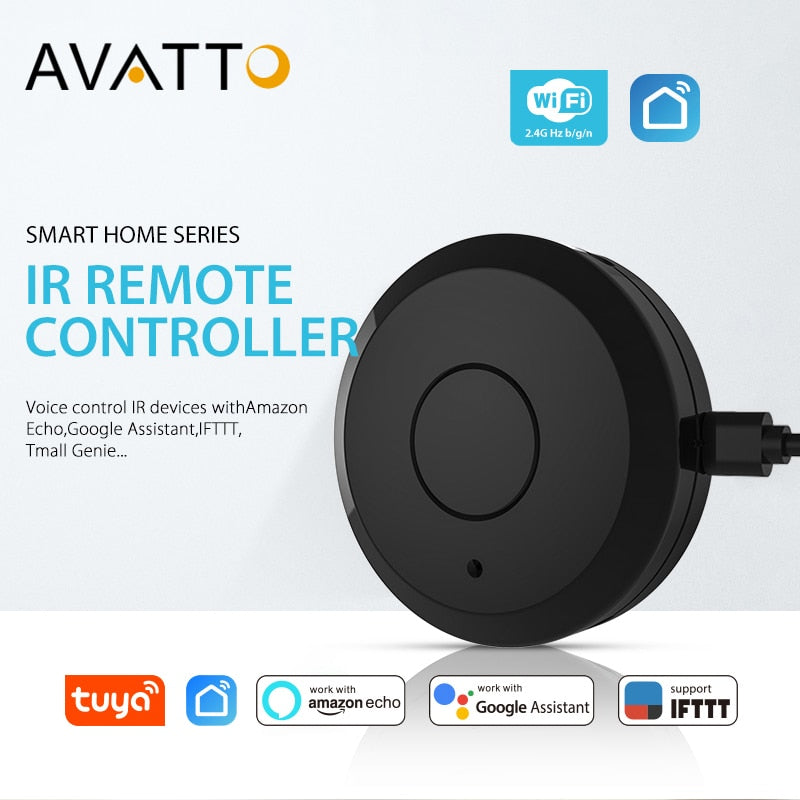Default Title - AVATTO S07 Tuya Universal Smart 2.4G WiFi IR Remote Control with Alexa,Google Home Voice Control Infrared Smart Home Automation