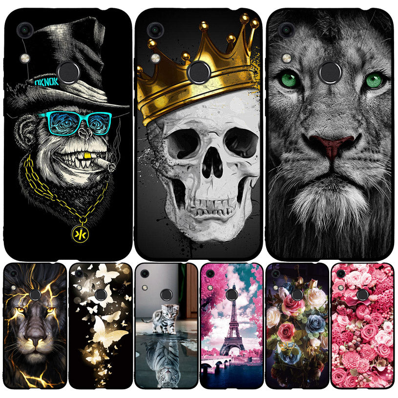 For Huawei Honor 8A Case Silicone Soft TPU Cute Painted Back Cover Phone Case For Huawei Honor 8A JAT-LX1 8 A Honor8A Case Cover