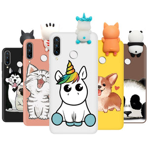 Silicone Cover For Huawei P40 P30 P20 Lite Pro Y9 Y7 Y6 P Smart 2019 Z Plus Cartoon Doll Soft Case Fundas For Huawei Honor 8X 9X