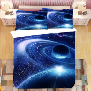 Starry sky 3D Printed 3pcs Bedding Set Duvet Cover Bed Cover Set Bedspreads Home Textiles