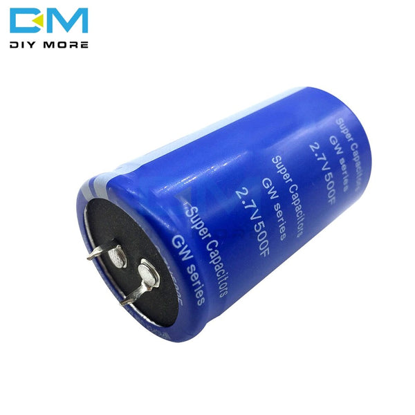 [variant_title] - Super Farad Capacitor 2.7V 500F 60*35mm Vehicle Rectifier Low ESR Capacitor Ultracapacitor 60x35mm 60x35 High Frequency