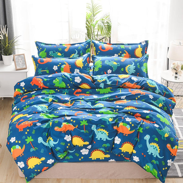 Solstice 3D Universe Stars Bedding 3 / 4pcs Kit Cartoon BedSheet Pillowcase Bedclothes Bed Linen Single Twin Full Queen Sizes