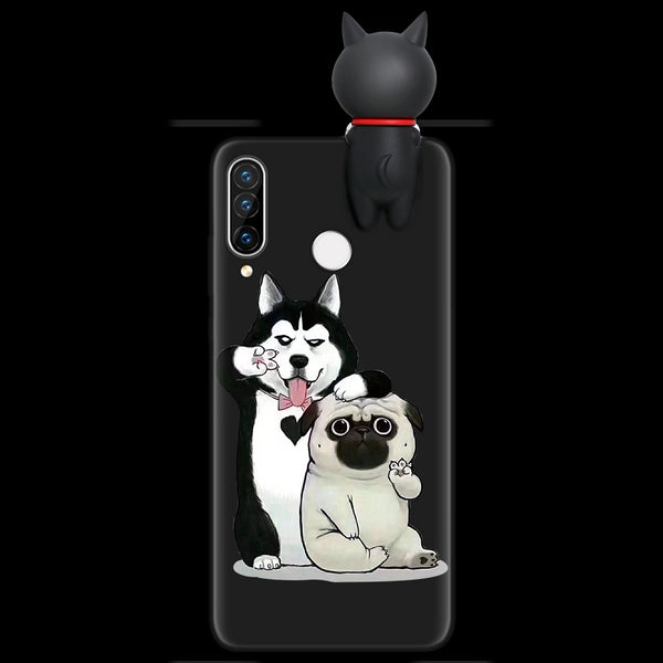 Silicone Cover For Huawei P40 P30 P20 Lite Pro Y9 Y7 Y6 P Smart 2019 Z Plus Cartoon Doll Soft Case Fundas For Huawei Honor 8X 9X