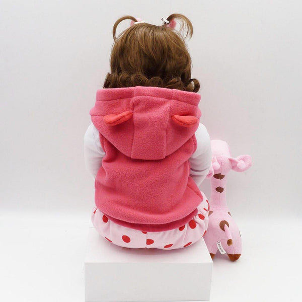 [variant_title] - 17inch 45cm Silicone Reborn Doll Bebe Bonecas Baby Lifelike Realistic Alive Baby Menino Christmas Gift Toys for Children Giraffe