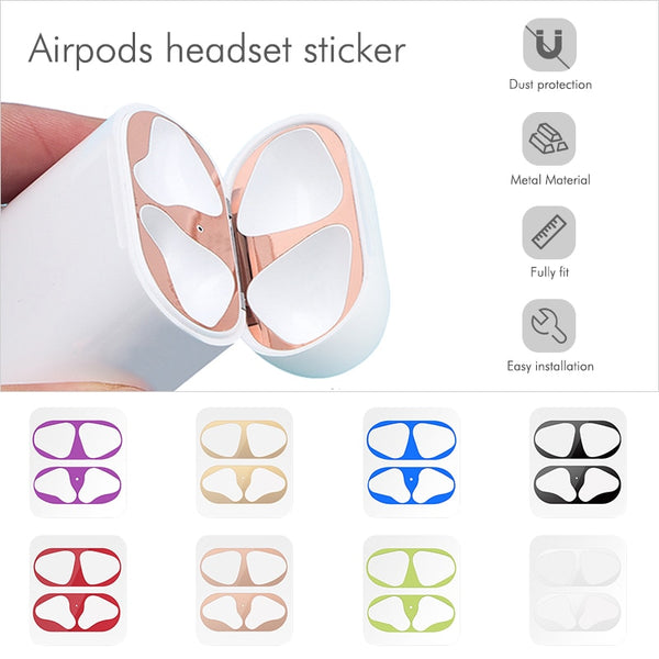 [variant_title] - Dust Guard For Apple AirPods 2 1 Case Box Sticker Dust-proof Inside Protection Earphone Film For Air Pods 1 2 Cover Stickers