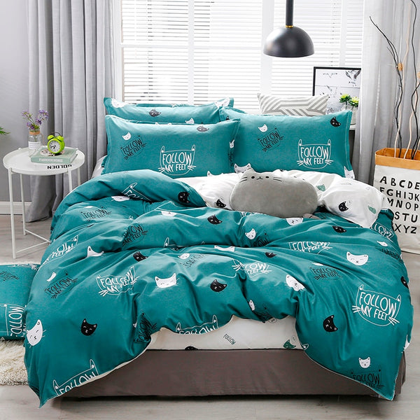 Solstice 3D Universe Stars Bedding 3 / 4pcs Kit Cartoon BedSheet Pillowcase Bedclothes Bed Linen Single Twin Full Queen Sizes