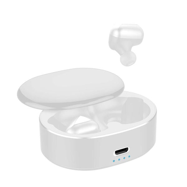 White - AirBuds Bluetooth Earphones 5.0 True Wireless Bluetooth Earbuds Stereo Sports Earphone Bluetooth Headset for Xiaomi Samsung