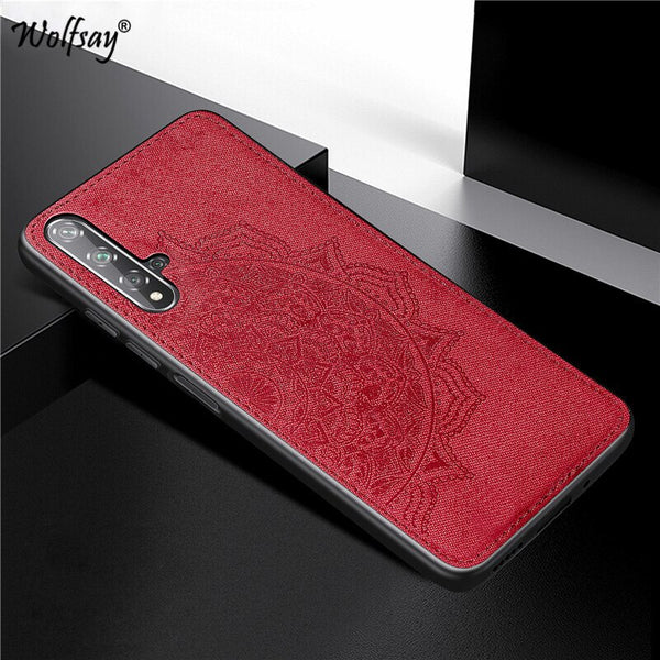 [variant_title] - For Huawei Nova 5T Case Shockproof Soft Silicone Hard Back Cloth Texture Phone Case For Huawei Nova 5T Cover For Huawei Nova 5T